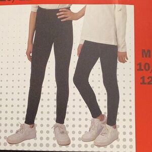 Tuff Athletics 2-pack Fleece Lined Leggings-Sz M 10/12 Black/Black